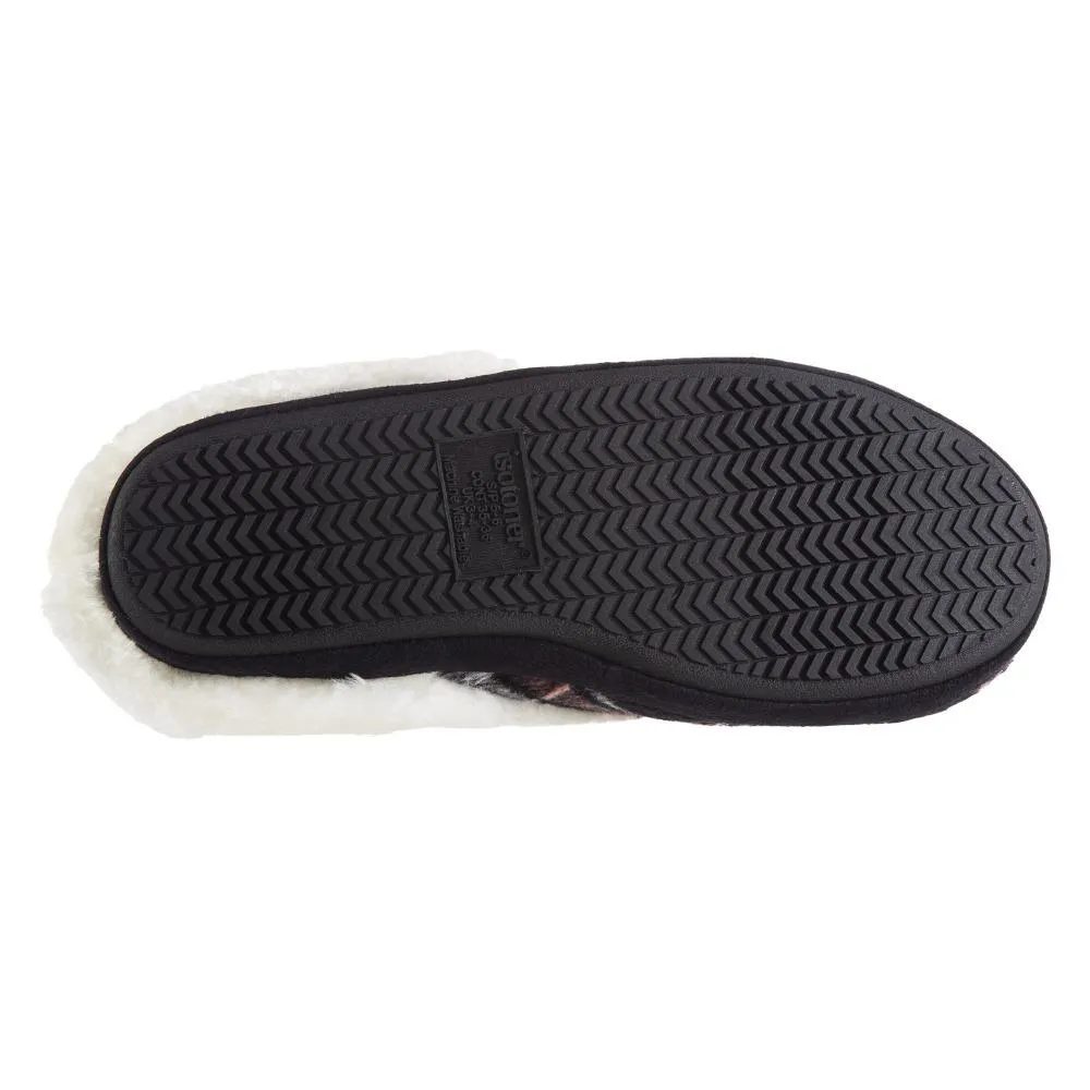 Women's Plaid Page Hoodback Slippers