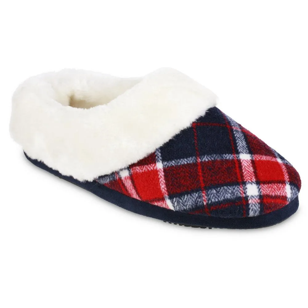 Women's Plaid Page Hoodback Slippers