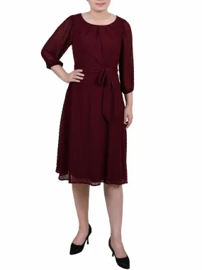 Women's Plain Solid Ribbed Long Dress,Burgundy
