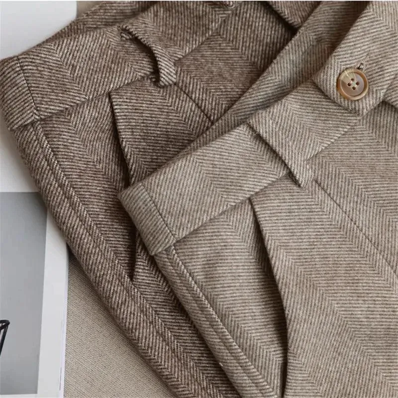 Woolen Harem Pants: Stylish High Waist Trousers for Winter Fashion