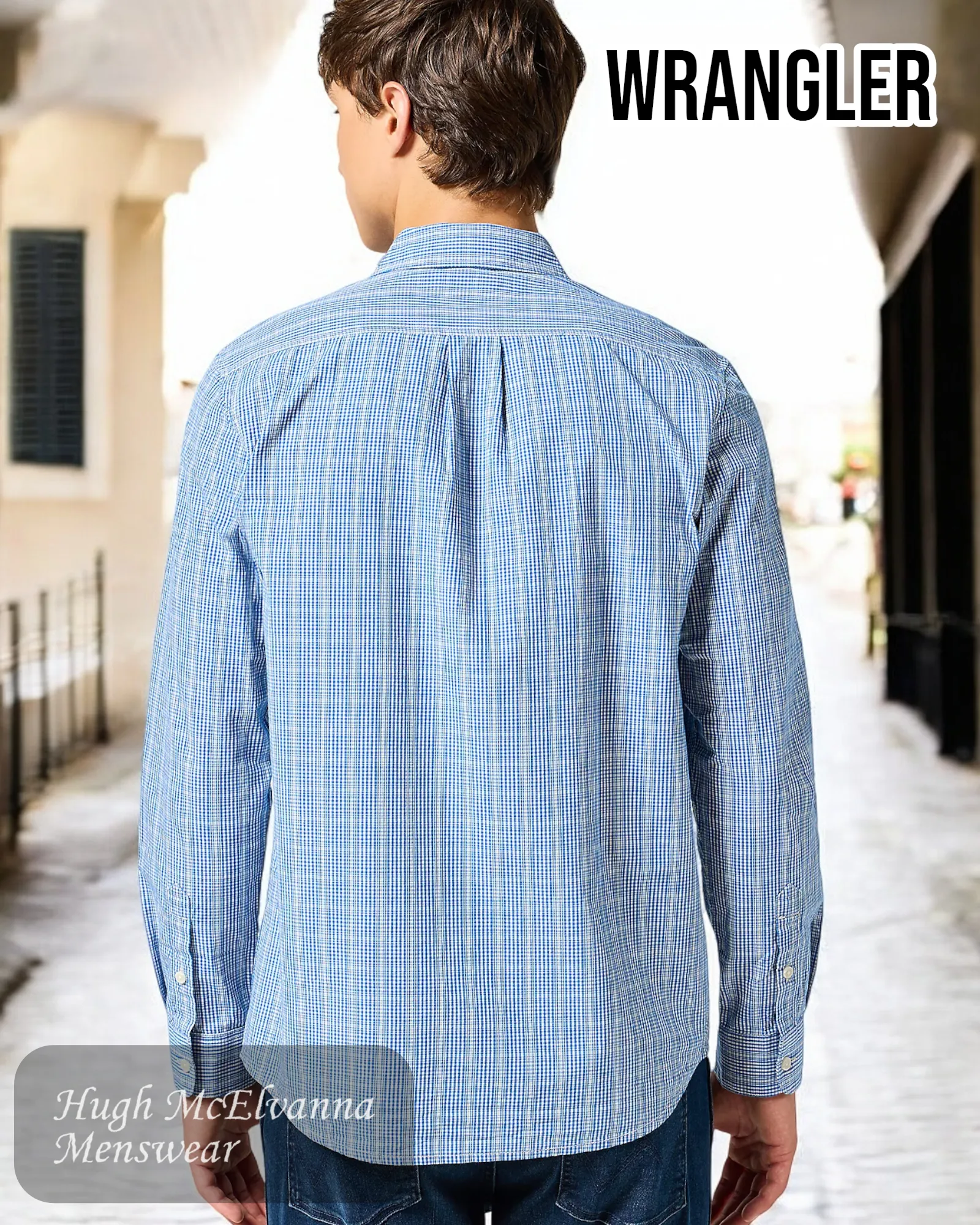 Wrangler Blue Check Shirt – 112357222