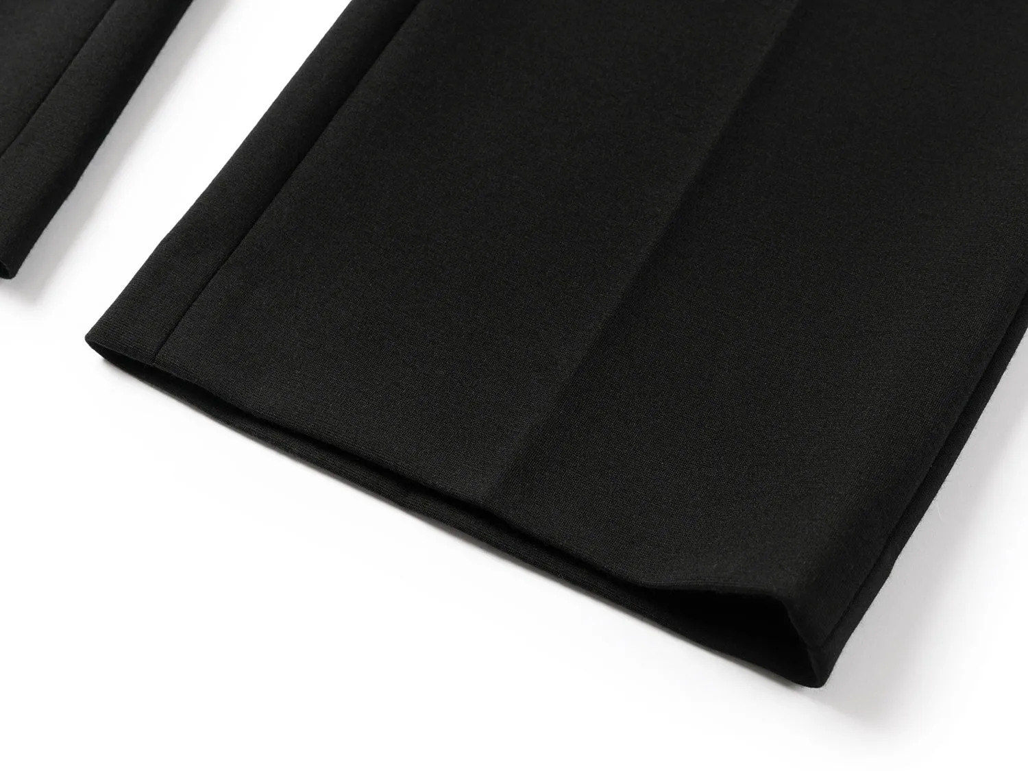 YAYING Merino Wool Micro Flare Black Pants