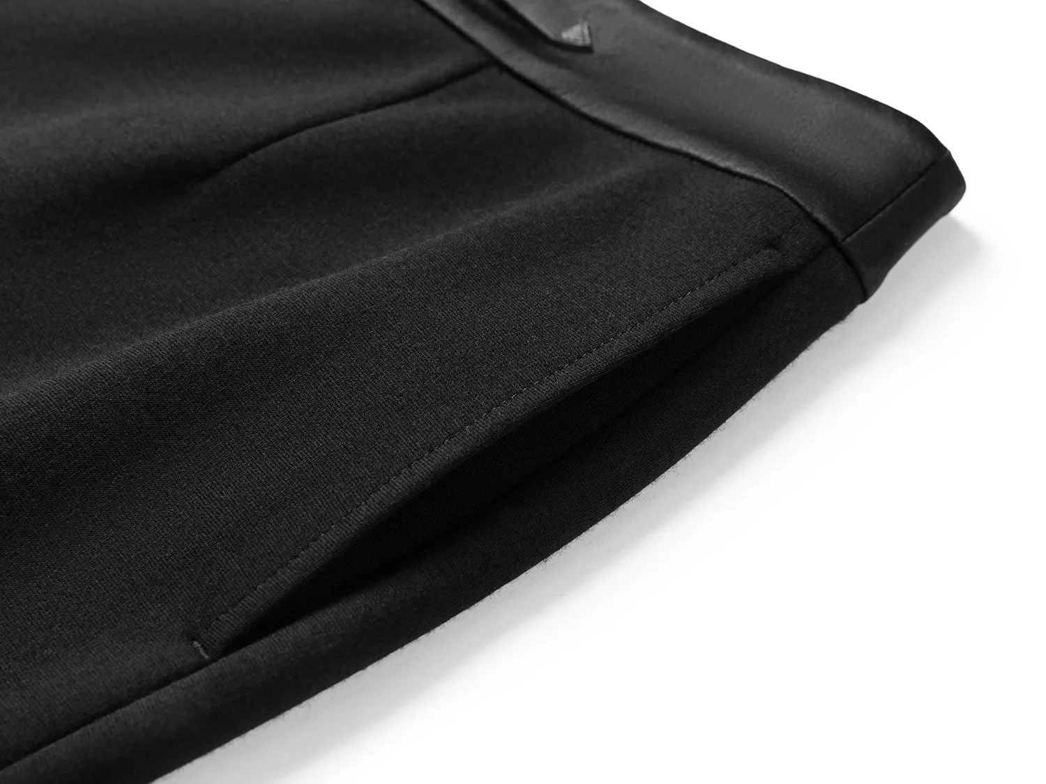 YAYING Merino Wool Micro Flare Black Pants