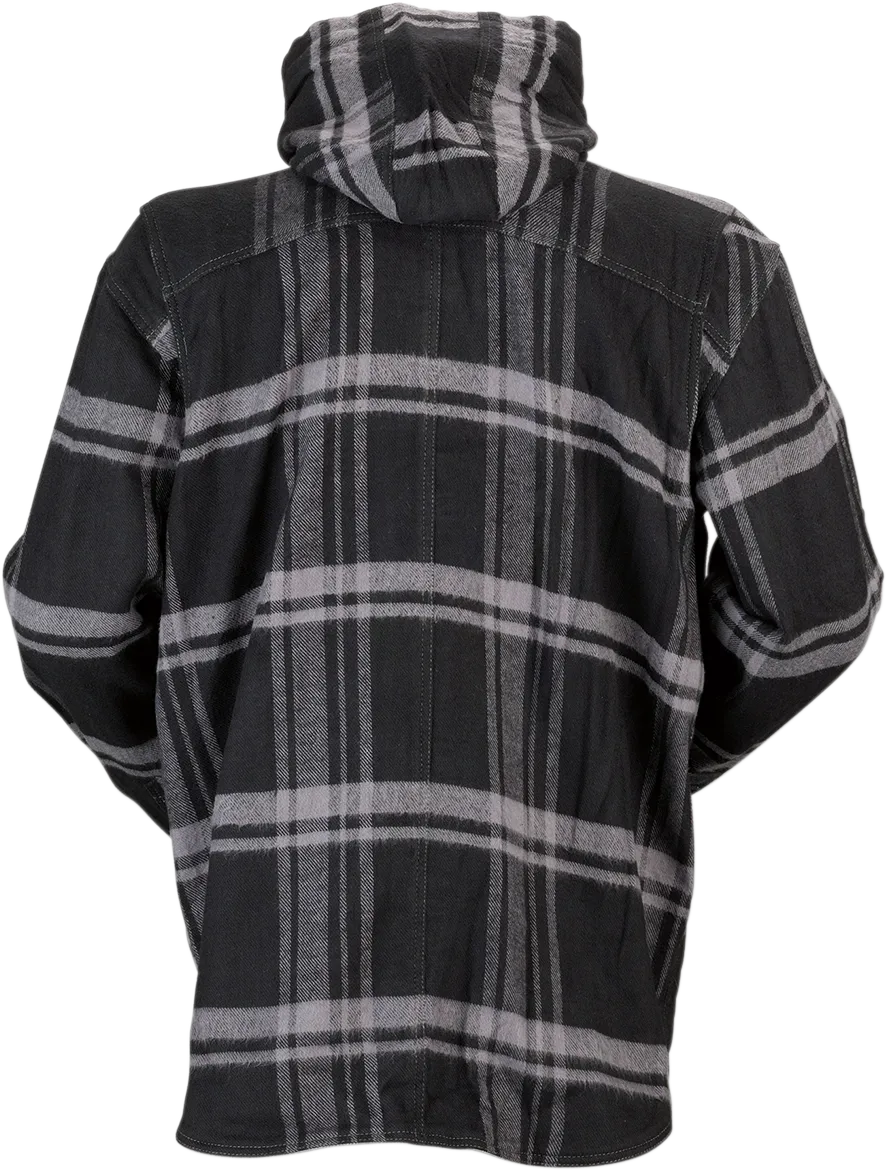 Z1R Timber Flannel Shirt - Black/Gray - 4XL 3040-2838